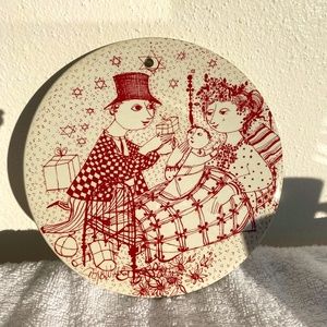 Bjorn Wiinblad Calendar Plaque, December "Mirakel"